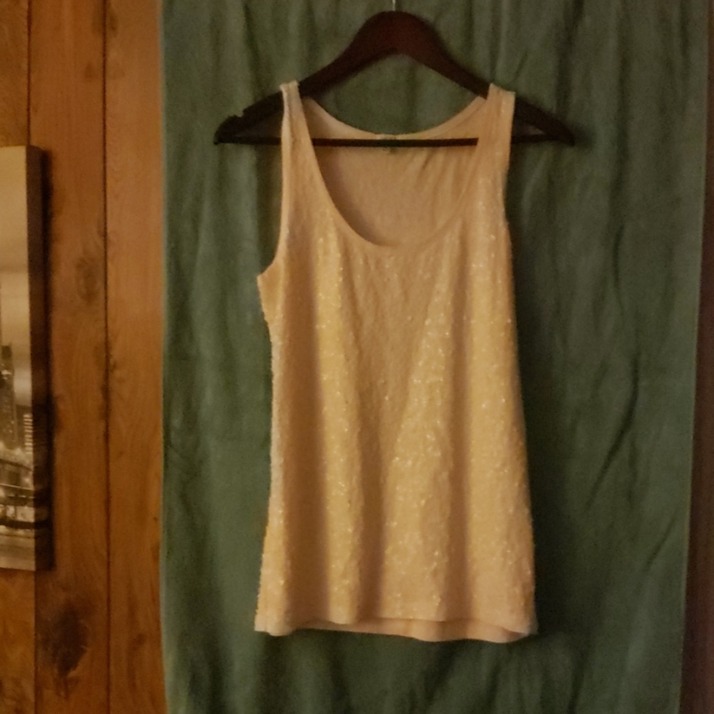 J Crew Drapey Sequin Tank
Color Natural